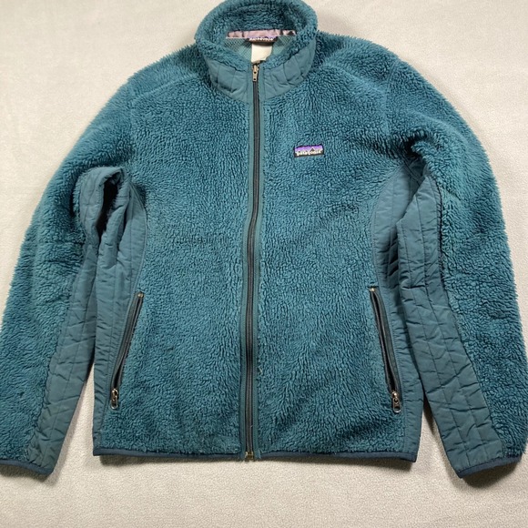 Patagonia Jackets & Blazers - Patagonia Jacket Womens Medium Teal Blue Synchilla Solid Fleece